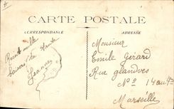 Vintage Postcard Bateau Armours Freedom before the explosion