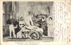 CPA Fantaisie Theatre Femme L'aiglon Mme Sarah Bernhardt La mort du duc de Reichstadt 