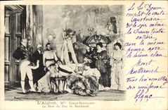 CPA Fantaisie Theatre Femme L'aiglon Mme Sarah Bernhardt La mort du duc de Reichstadt 