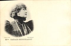 CPA Fantaisie Theatre Femme Mme Sarah Bernhardt 