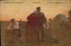 CPA Folklore Lorraine Mobilise par les allemands Militaria