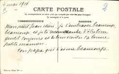 CPA Folklore Alsace Enfants La farandole 