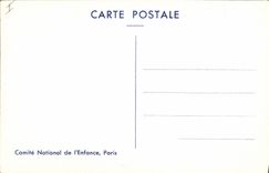 CPA Folklore Alsace Enfant D'ici on voit Strasbourg