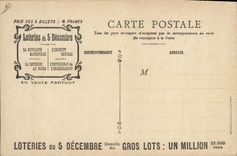 CPA Loterie Orphelinat de l'Enseignement primaire