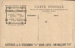 CPA Loterie Orphelinat de l'Enseignement primaire