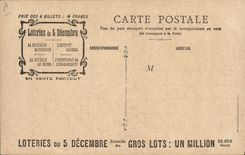 CPA Loterie La dentelle au foyer