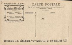 CPA Loterie La France indique a la jeunesse le soleil de la Charite