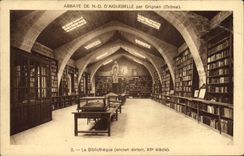 CPA Abbaye de ND d'Aiguebelle par Grignan Drome La Bibliotheque ancien dortoir