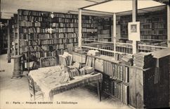 CPA Paris Prieure benedictin Bibliotheque 
