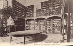 CPA St Maximin La Ste Baume Couvent des Peres Dominicains La Bibliotheque 