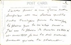 Vintage Postcard Fantasy Illustrator There is something behind Al this