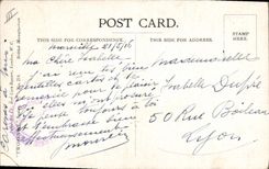 Vintage Postcard Fantasy Illustrator vacant The Child flesh Dog