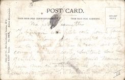 Vintage Postcard Fantasy Illustrator Child Not there not there my child Cat