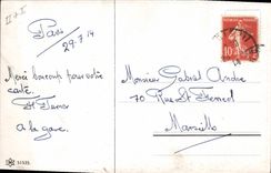 Vintage Postcard Fantasy Illustrator Children I don' T care yew it' S wet