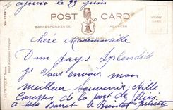 Vintage Postcard Fantaisie Illustrator My Child coils has dear little girl