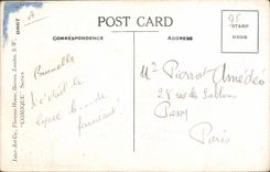 Vintage Postcard Fantasy Illustrator Child To day' S my lucky day school was burnt down last night