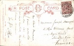 Vintage Postcard Fantasy Illustrator Yew the Missus Cops me one this Militaria range