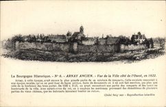 Vintage Postcard Arnay Ancien Sight of Al city Dimensions West in 1822