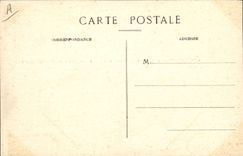 Vintage Postcard the old man Joigny Panorama and plan of the city in 1860