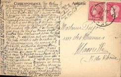 Vintage Postcard Seen of the castle of Alencon before its demolition