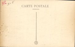 Vintage Postcard Living room with 18th