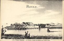 Vintage Postcard Royan the castle