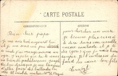 Vintage Postcard old Marseilles Entry of the port in 1833