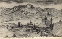 Vintage Postcards joke It Ville and the chasteau of Anissy in Savoy