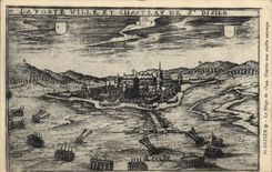 Vintage Postcard the strong city and castle of St Dizier