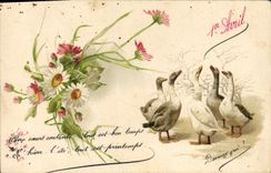 CPA Oies Fleurs 