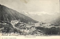 CPA Militaria Chasseurs alpins Un poste Alpin en Savoie