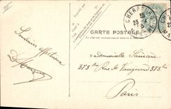 Vintage Postcard Boat Massena