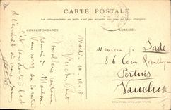 CPA Folklore Alsace Enfant Militaria