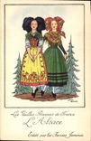 CPA Folklore Alsace Farines Jammet