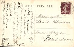 CPA Folklore Alsace Touristes