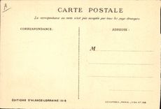 CPA Folklore Alsace Le nuit quand la lune luit