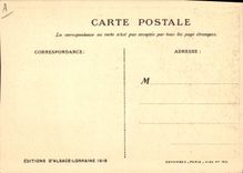 CPA Folklore Alsace Enfant Le chasseur de mesanges