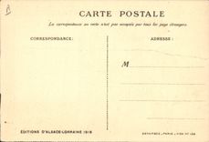 CPA Folklore Alsace Je suis un Francais Militaria