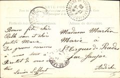 Postal Fantasia Flores Chamoignons