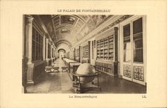 CPA Bibliotheque Palais de Fontainebleau