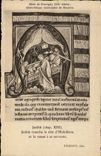 CPA Bibliotheque municipale de Moulins Bible de Souvigny Judith tranche la tete d'Holoferne et la remet a sa servante