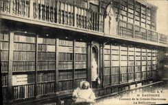 CPA Bibliotheque Dauphine Couvent de la Grande Chartreuse