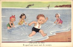 Vintage Postcard Fantasy Illustrator Child Drat for the girl