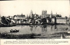 Vintage Postcard Beugency Seen general of the city with 18th