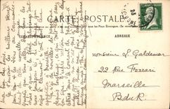 Postal Institución Santo Alyre Clermont Ferrand Antiguo Abadía de Santo Alyre