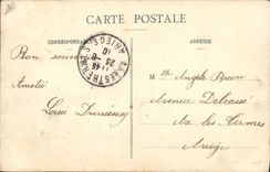 Vintage Postcard Mirande with 18th