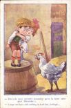 CPA Enfants Poule 