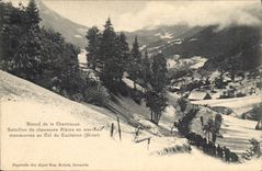 CPA Militaria Chasseurs alpins Massif de la Chartreuse Bataillon de Chasseurs Alpins en marches Manoeuvres au col de Cucheron Hiver
