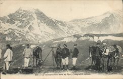 CPA Militaria Chasseurs alpins La correspondance dans les Alpes Telegraphie optique