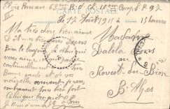 CPA Militaria Chasseurs alpins Nos Alpins en campagne 